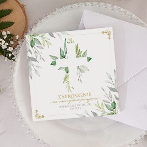 Zaproszenie do samodzielnego wypełnienia. W środku znajduje się gotowy tekst do wypisania.