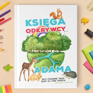 Encyklopedia dziecięca z kolorową okładką i personalizacją.