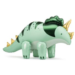 Balon dekoracja stojąca zielony Triceratops