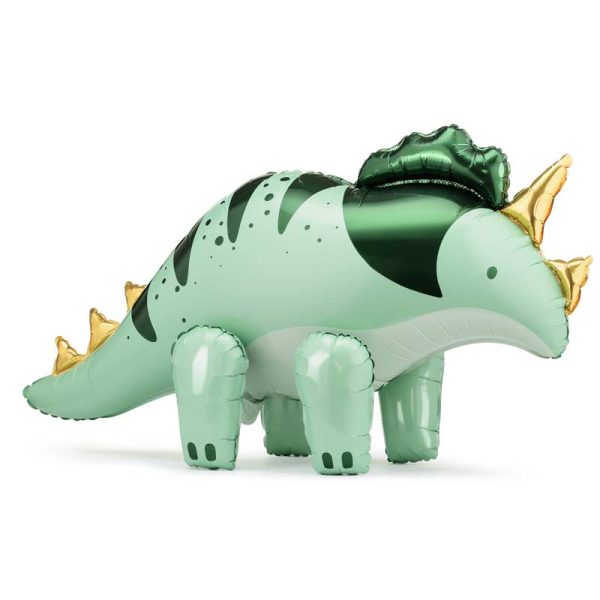 Balon dekoracja stojąca zielony Triceratops