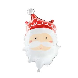 Balon foliowy uśmiechnięty święty Mikołaj