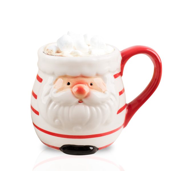 Kubek ceramiczny ze Świętym Mikołajem. Prezent na Święta dla dzieci i dorosłych.