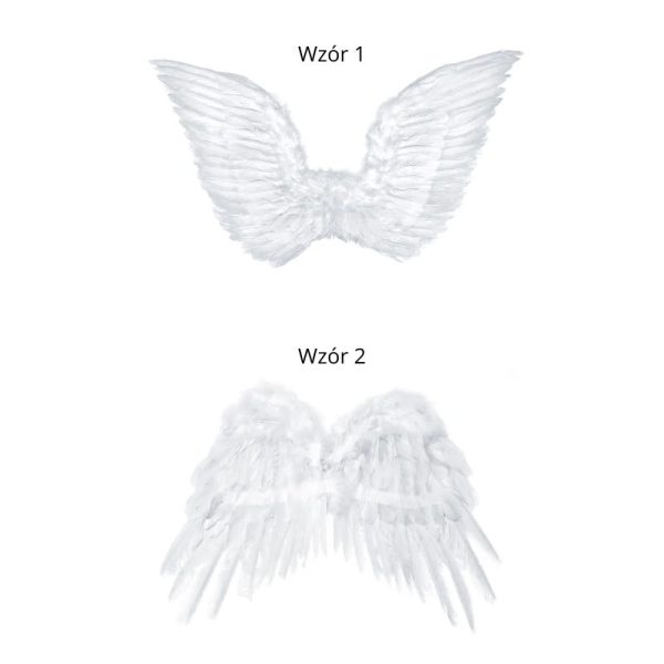 Białe skrzydła anioła, w dwóch rozmiarach do wyboru