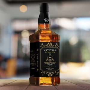 Etykieta na whisky, personalizowany prezent dla świeżo upieczonego tatusia