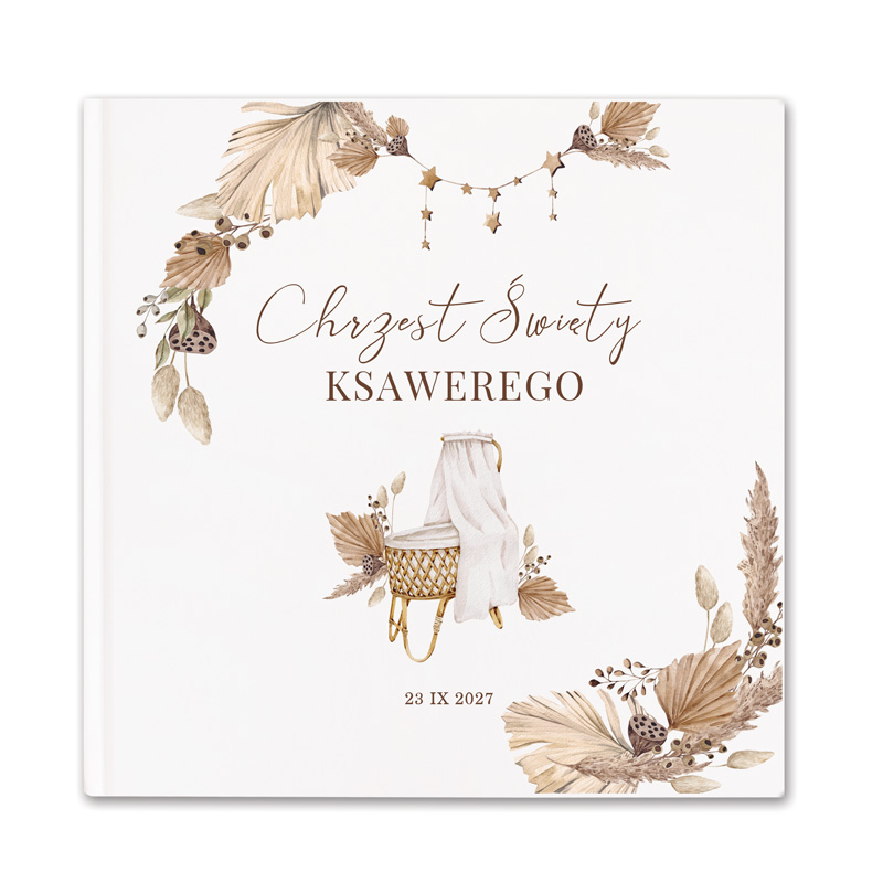 Księga gości na chrzest święty, pamiątkowa księga dla gości z okazji Chrztu Świętego