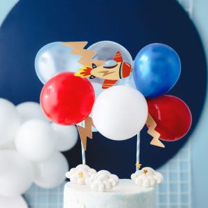 Balonowa dekoracja na tort, topper urodzinowy
