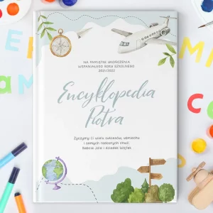 Personalizowana encyklopedia w twardej okładce dla dziecka na zakończenie roku szklnego