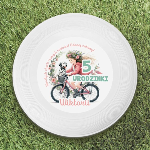 Frisbee z imieniem. Dysk do rzucania dla dziewczynki, prezent na urodzinki dla dziewczynki.