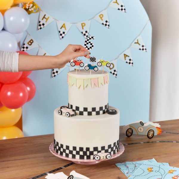 Dekoracyjne świeczki urodzinowe na tort w kształcie autka