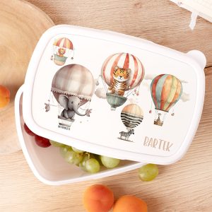 Lunchbox z imieniem dla dziecka. Śniadaniówka do szkoły z personalizacją.