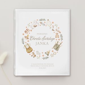 Album na chrzest święty. Album pamiątkowy na chrzest, album na zdjęcia. personalizowany album na zdjęcia.