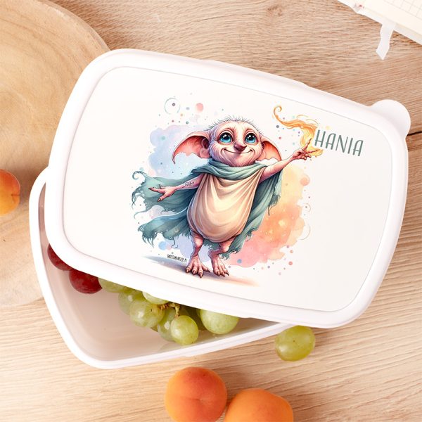 Śniadaniówka Harry Potter. Pojemnik na jedzenie dla fana Harry'ego Pottera. Lunchbox ze Zgredkiem.