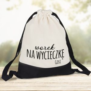 Worek na wycieczkę personalizowany. Praktyczny prezent.