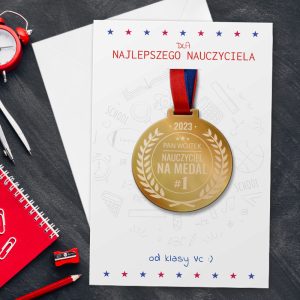 Medal dla najlepszego nauczyciela. Podziękowanie od uczniów