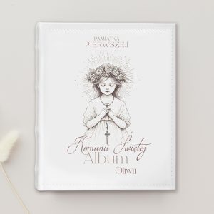 Album na zdjęcia. Album dla dziewczynki. Album na pamiątkę Chrztu Świętego. Album z aniołkiem.