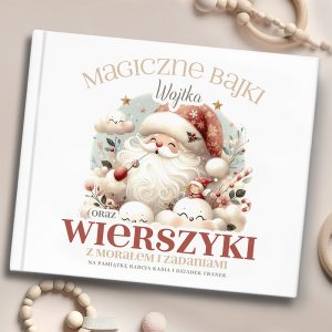 Bajki i wierszyki na święta z personalizowaną okładką.