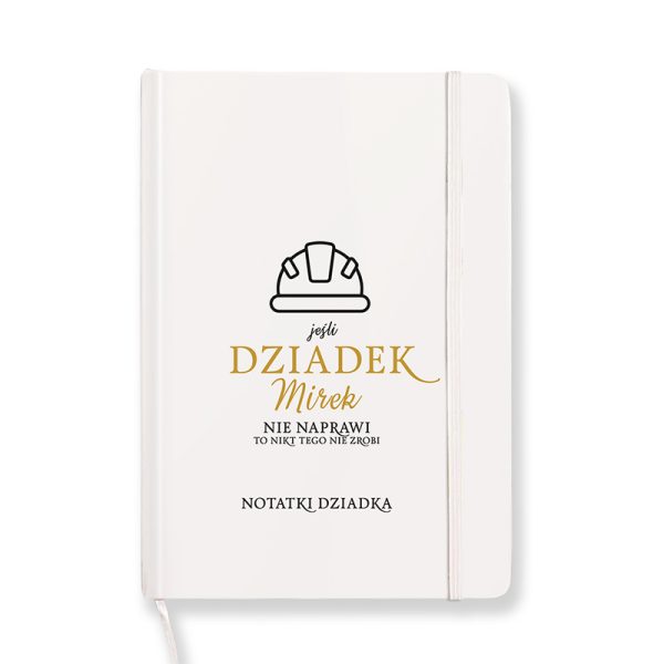 Notatnik dla Dziadka majsterkowicza. Personalizowany notatnik dla dziadka. Prezent na dzień dziadka.