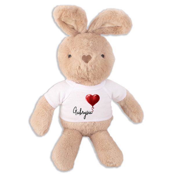 ZAJĄC Pluszowy Personalizowany Prezent Dla Dziewczyny - obrazek 2