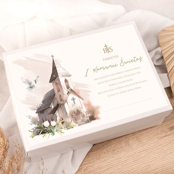 PREZENT Na Komunię Świętą Dla Dziewczynki Z Biblią i Bransoletką