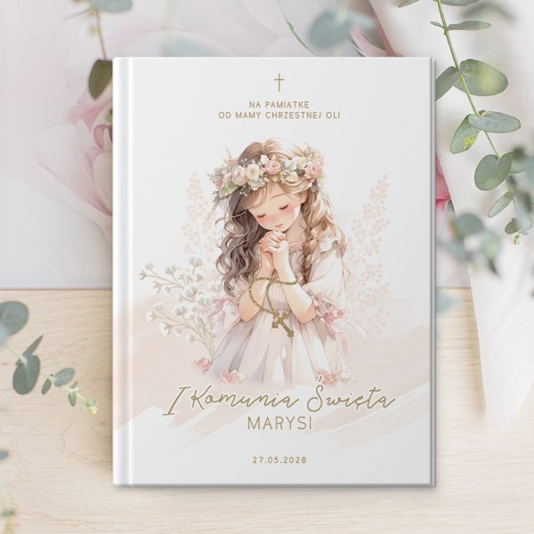 biblia z imieniem prezent komunia swieta dziewczynki 2025