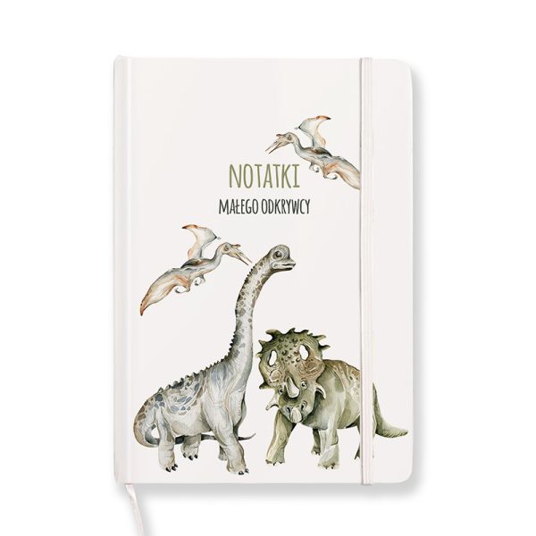 Notatnik dla fana dinozaurów dla małego odkrywcy