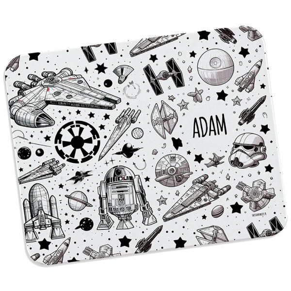 Personalizowana podkładka pod myszkę z motywem Star Wars i imieniem dziecka