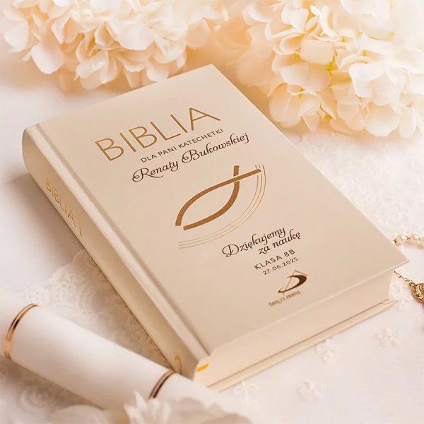 Personalizowana BIBLIA Prezent Dla Katechetki