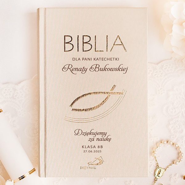 Personalizowana BIBLIA Prezent Dla Katechetki - obrazek 3