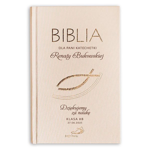 Personalizowana BIBLIA Prezent Dla Katechetki - obrazek 2