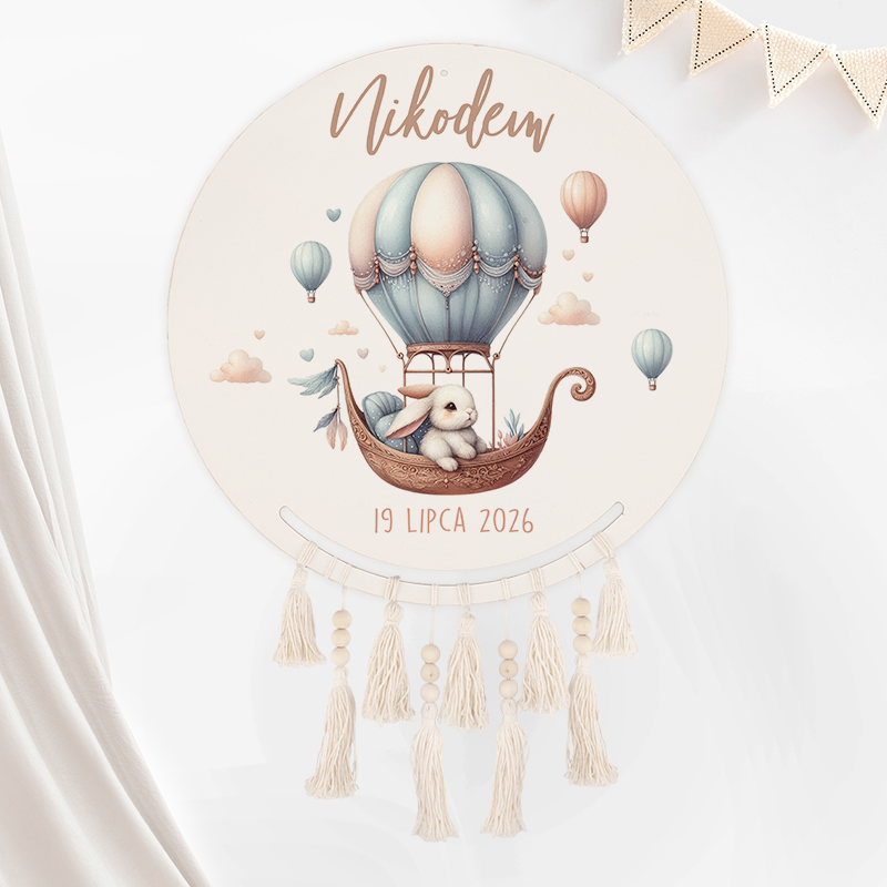 ŁAPACZ snów personalizowana dekoracja do pokoju dziecka