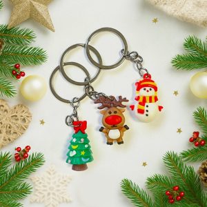 Breloki świąteczne w mixie wzorów.