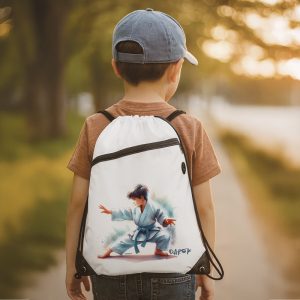 Worek treningowy z imieniem dziecka i kolorowym nadrukiem.