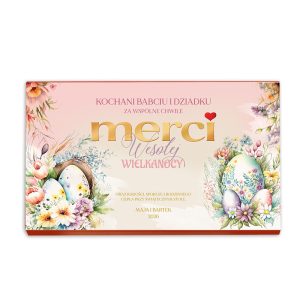 MERCI słodki upominek wielkanocny z personalizacją imion