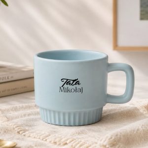 Minimalistyczny kubek personalizowany na Dzień Ojca.