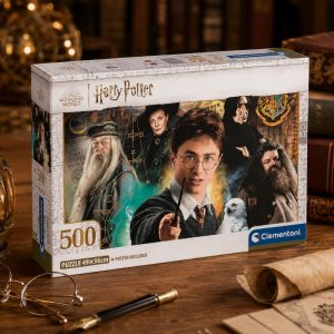 Oficjalne puzzle Harry Potter 500 elementów z efektowną grafiką inspirowaną filmową serią.