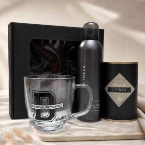 Elegancki zestaw prezentowy dla dziadka z pianką rituals. Idealny na dzień dziadka, czy urodziny.