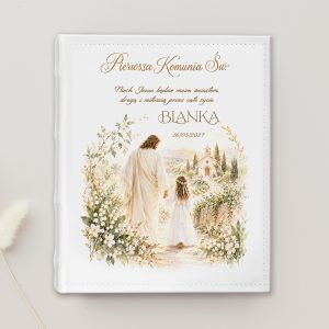 Album na zdjęcia z komunii.